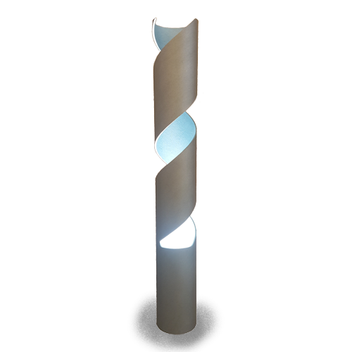ruban : lampe en métal réalisée à la main